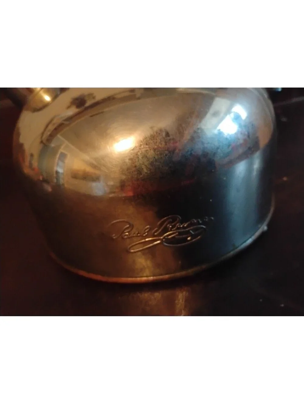 Vintage Paul Revere Ware Copper Bottom Whistling Tea Kettle Stainless Steel